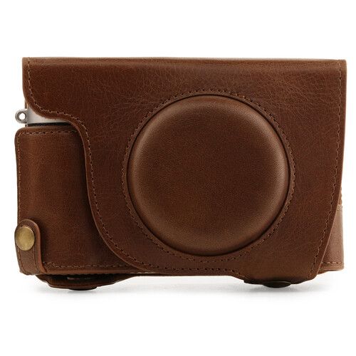  MegaGear Ever Ready Top Grain Leather Camera Case for FUJIFILM X100V (Brown)