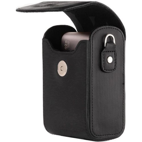  MegaGear PU Leather Camera Case for Canon PowerShot SX740 HS, SX730 HS (Black)