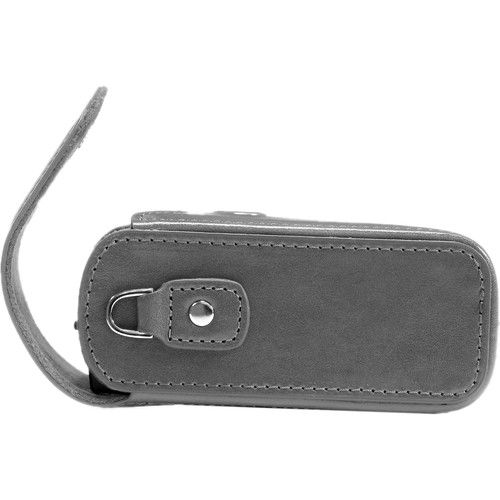  MegaGear Leather Camera Case for Panasonic Lumix DC-ZS70, DMC-LX10, DMC-ZS60, or DMC-ZS100 (Gray)