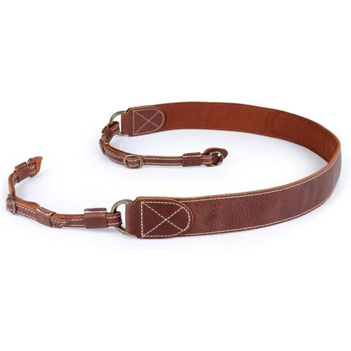  MegaGear MG1515 Sierra Series Genuine Leather Camera Shoulder or Neck Strap - Brown Compact