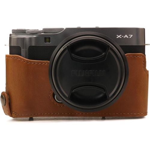  MegaGear Ever Ready Leather Camera Case Compatible with Fujifilm X-A7