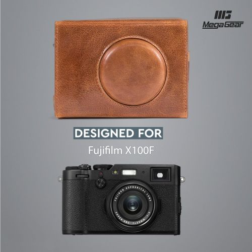  MegaGear Ever Ready Genuine Leather Camera Case Compatible with Fujifilm X100F