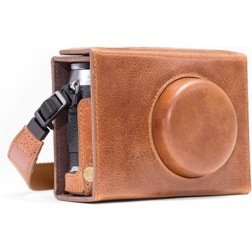  MegaGear Ever Ready Genuine Leather Camera Case Compatible with Fujifilm X100F