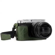 MegaGear MG1344 Ever Ready Genuine Leather Camera Half Case & Strap Fujifilm X-E3 with Battery Access, Green