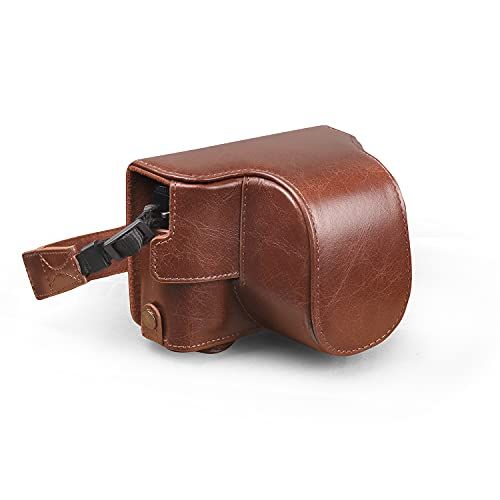  MegaGear Ever Ready Genuine Leather Camera Case Compatible with Fujifilm X Series X-E4 (XF 27mm f/2.8 R WR)