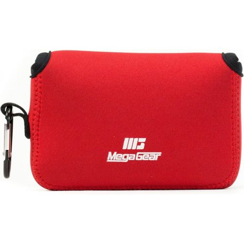  MegaGear Fujifilm X100F, X100T, X100S Ultra Light Neoprene Camera Case, with Carabiner - Red - MG1098