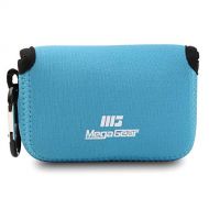 MegaGear Ultra Light Neoprene Camera Case, Bag with Carabiner for Fujifilm X70 Digital Camera (Blue) (MG712)