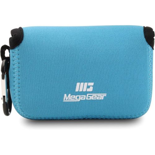  MegaGear Ultra Light Neoprene Camera Case, Bag with Carabiner for Fujifilm X70 Digital Camera (Blue) (MG712)