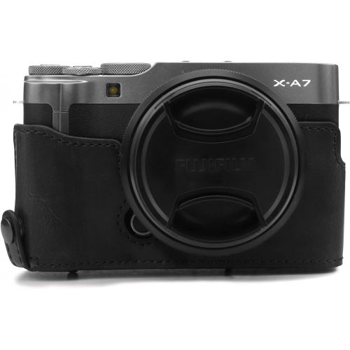  MegaGear Ever Ready Leather Camera Case Compatible with Fujifilm X-A7