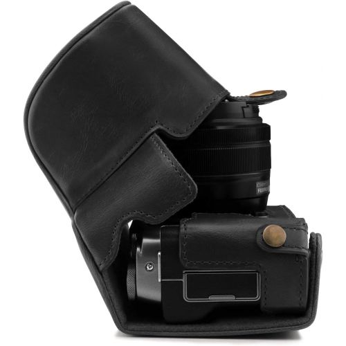  MegaGear Ever Ready Leather Camera Case Compatible with Fujifilm X-A7