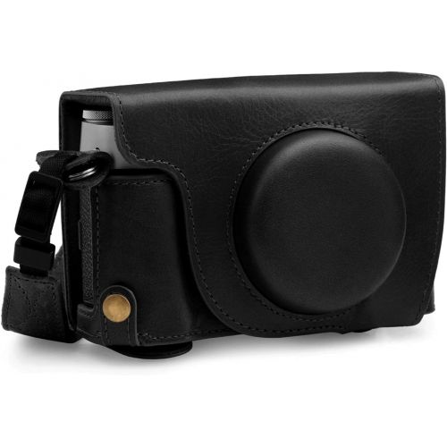  MegaGear Ever Ready Genuine Leather Camera Case Compatible with Fujifilm X100V