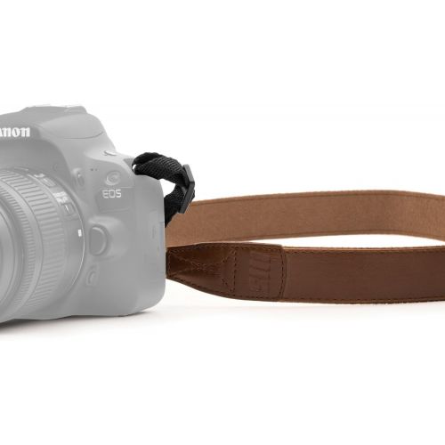  MegaGear Brown Leather Digital SLR Camera, Camcorder Neck Shoulder Straps for Canon, Nikon, Samsung, Olympus, Sony, Fujifilm, Panasonic