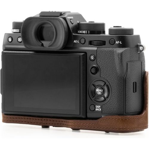  MegaGear Ever Ready Leather Camera Case and Strap Compatible with Fujifilm X-T2