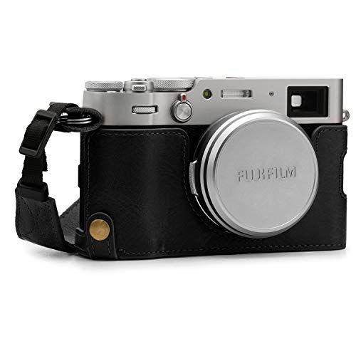  MegaGear Ever Ready Genuine Leather Camera Half Case Compatible with Fujifilm X100V