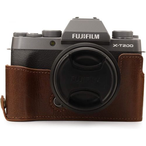  MegaGear Ever Ready Genuine Leather Camera Half Case Compatible with Fujifilm X-T200