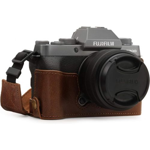  MegaGear Ever Ready Genuine Leather Camera Half Case Compatible with Fujifilm X-T200