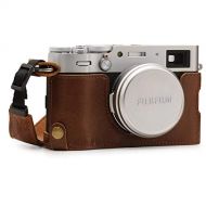 MegaGear Ever Ready Genuine Leather Camera Half Case Compatible with Fujifilm X100V