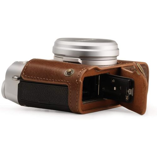  MegaGear Ever Ready Genuine Leather Camera Half Case Compatible with Fujifilm X100V