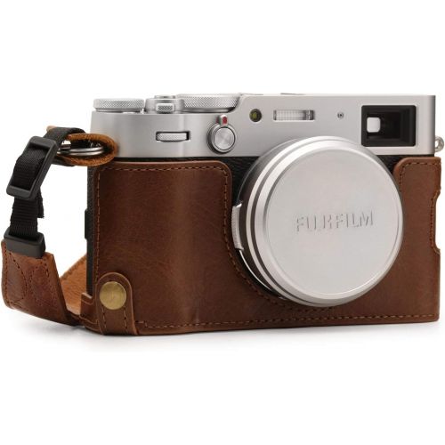  MegaGear Ever Ready Genuine Leather Camera Half Case Compatible with Fujifilm X100V