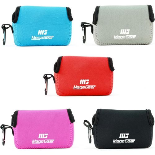  MegaGear MG807 Ultra Light Neoprene Camera Case compatible with Fujifilm FinePix XP140, XP130, XP120, XP90 - Hot Pink