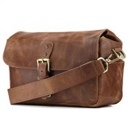 MegaGear Torres Genuine Leather Camera Messenger Bag for Mirrorless, Instant and DSLR Cameras