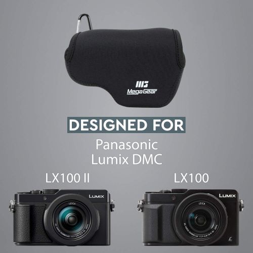  MegaGear Ultra Light Neoprene Camera Case Compatible with Panasonic Lumix DC-LX100 II, DMC-LX100