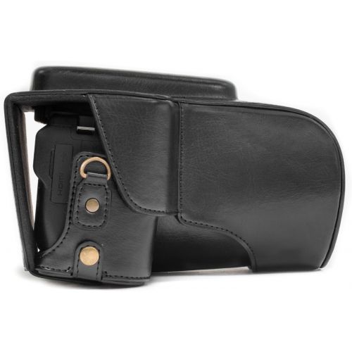  MegaGear Ever Ready Leather Camera Case Compatible with Nikon Coolpix P900, P900S