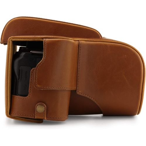  MegaGear Ever Ready Leather Camera Case Compatible with Nikon Coolpix P950