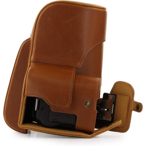  MegaGear Ever Ready Leather Camera Case Compatible with Nikon Coolpix P950