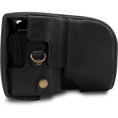  MegaGear Ever Ready Leather Camera Case Compatible with Nikon Coolpix B600