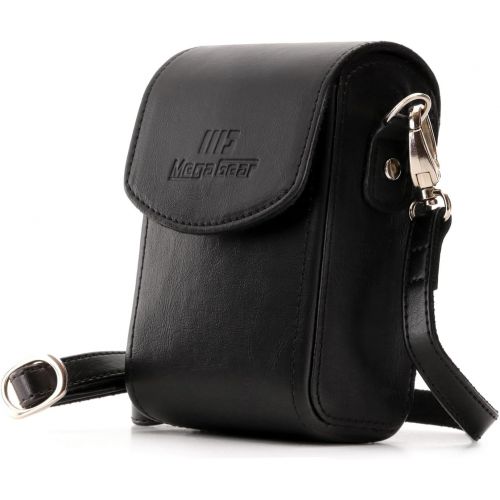  MegaGear Leather Camera Case with Strap Compatible with Nikon Coolpix A1000, A900