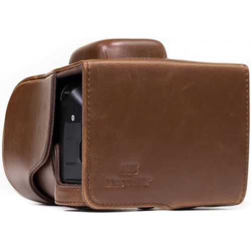  MegaGear Ever Ready Leather Camera Case Compatible with Nikon D3400