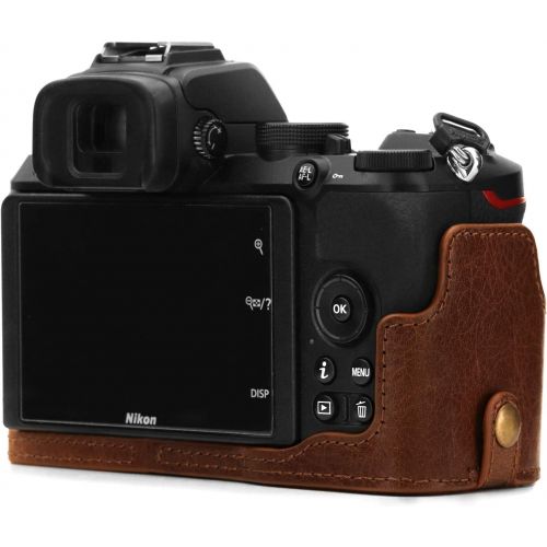  MegaGear Ever Ready Genuine Leather Camera Half Case Compatible with Nikon Z50