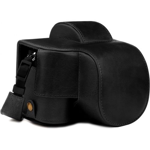  MegaGear Ever Ready Genuine Leather Camera Case Compatible with Nikon Z50 (16-50mm)