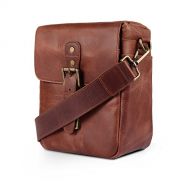 MegaGear Torres Mini Genuine Leather Camera Messenger Bag for Mirrorless, Instant and DSLR Cameras