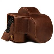 MegaGear Ever Ready Genuine Leather Camera Case Compatible with Nikon Z50 (16-50mm)