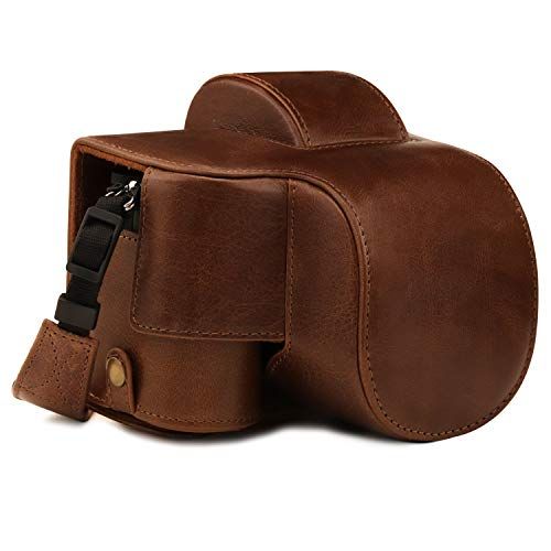  MegaGear Ever Ready Genuine Leather Camera Case Compatible with Nikon Z50 (16-50mm)