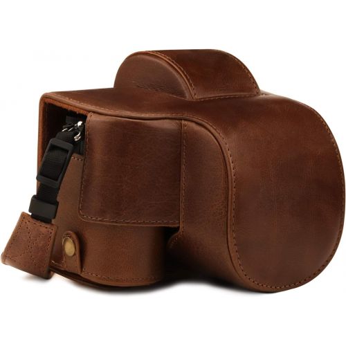  MegaGear Ever Ready Genuine Leather Camera Case Compatible with Nikon Z50 (16-50mm)