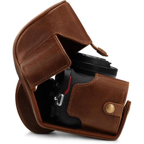  MegaGear Ever Ready Genuine Leather Camera Case Compatible with Nikon Z50 (16-50mm)