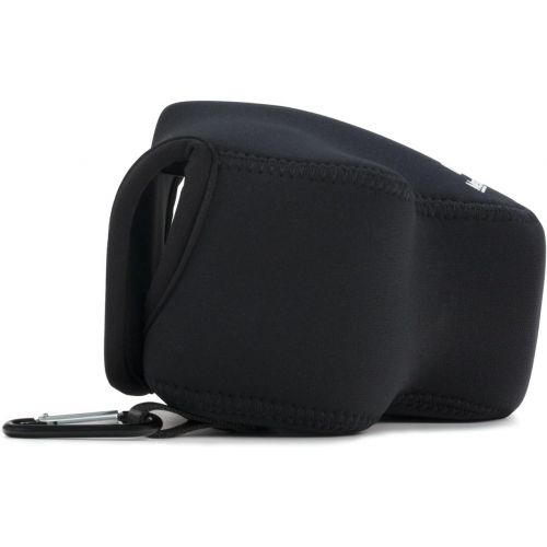  MegaGear Ultra Light Neoprene Camera Case Bag with Carabiner for Nikon COOLPIX B500 Digital Camera (Black)