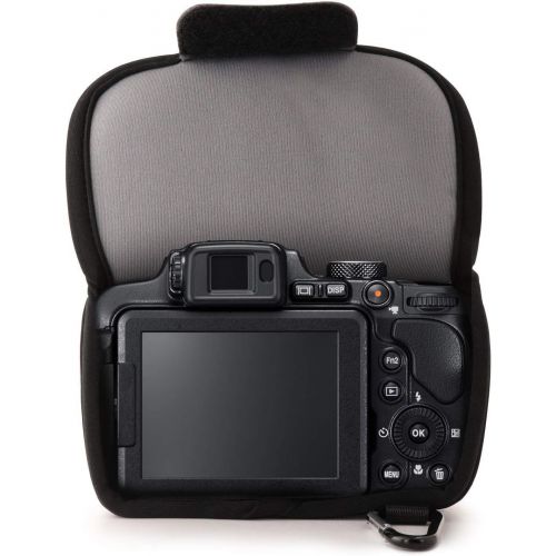  MegaGear MG448 Panasonic Lumix DC-FZ1000 II, DMC-FZ2500, DMC-FZ1000, DMC-FZ2000 Ultra Light Neoprene Camera Case - Gray