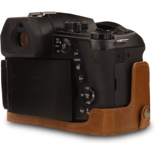  MegaGear Ever Ready Leather Camera Case Compatible with Leica V-Lux 5, Panasonic Lumix DC-FZ1000 II