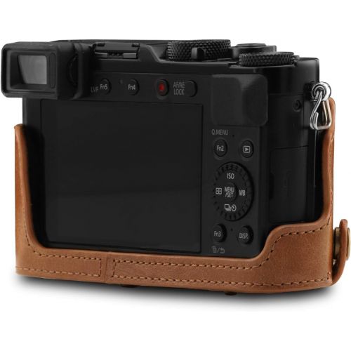  MegaGear Ever Ready Genuine Leather Camera Case Compatible with Panasonic Lumix DC-LX100 II