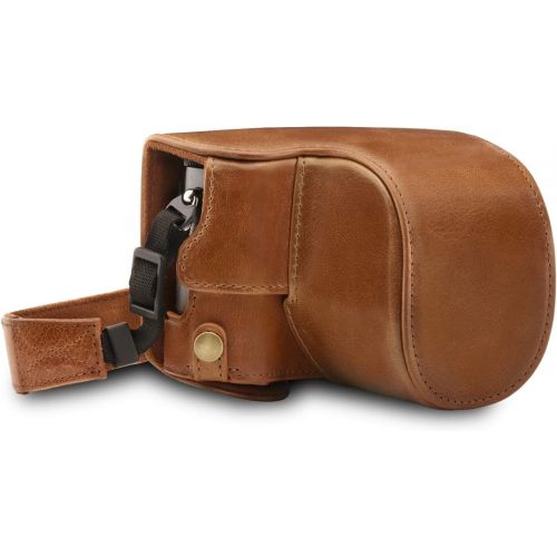  MegaGear Ever Ready Genuine Leather Camera Case Compatible with Panasonic Lumix DC-LX100 II