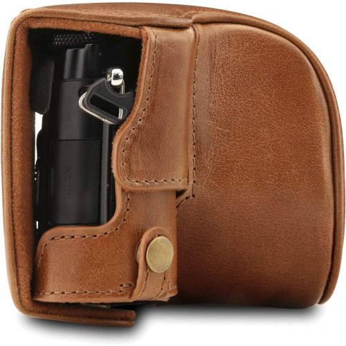  MegaGear Ever Ready Genuine Leather Camera Case Compatible with Panasonic Lumix DC-LX100 II