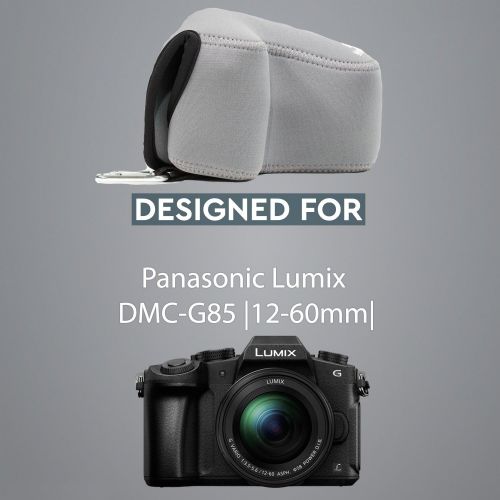  MegaGear Panasonic Lumix DMC-G85, G80, G81, G8 (12-60mm) Ultra Light Neoprene Camera Case - Gray