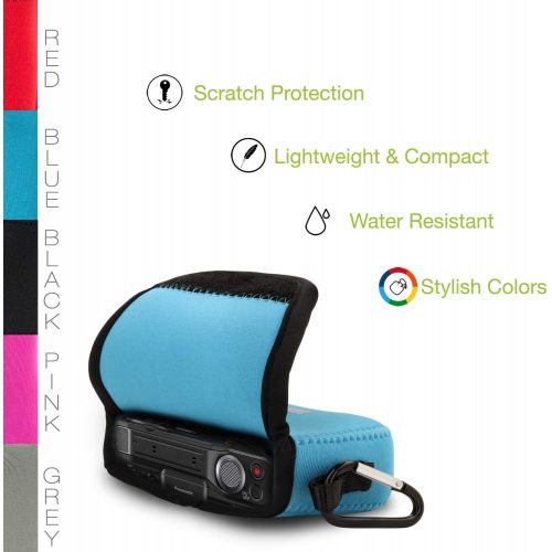  MegaGear Panasonic Lumix DC-TS7/FT7 Ultra Light Neoprene Camera Case, Blue (MG1477)