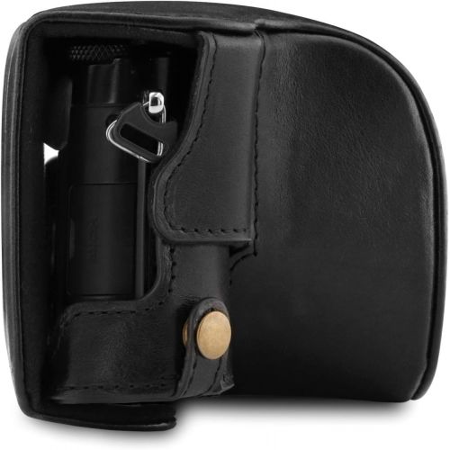  MegaGear Ever Ready Genuine Leather Camera Case Compatible with Panasonic Lumix DC-LX100 II