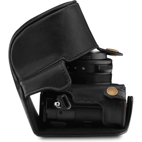  MegaGear Ever Ready Genuine Leather Camera Case Compatible with Panasonic Lumix DC-LX100 II