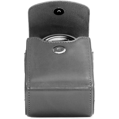  MegaGear Leather Camera Case with Strap Compatible with Samsung WB350F